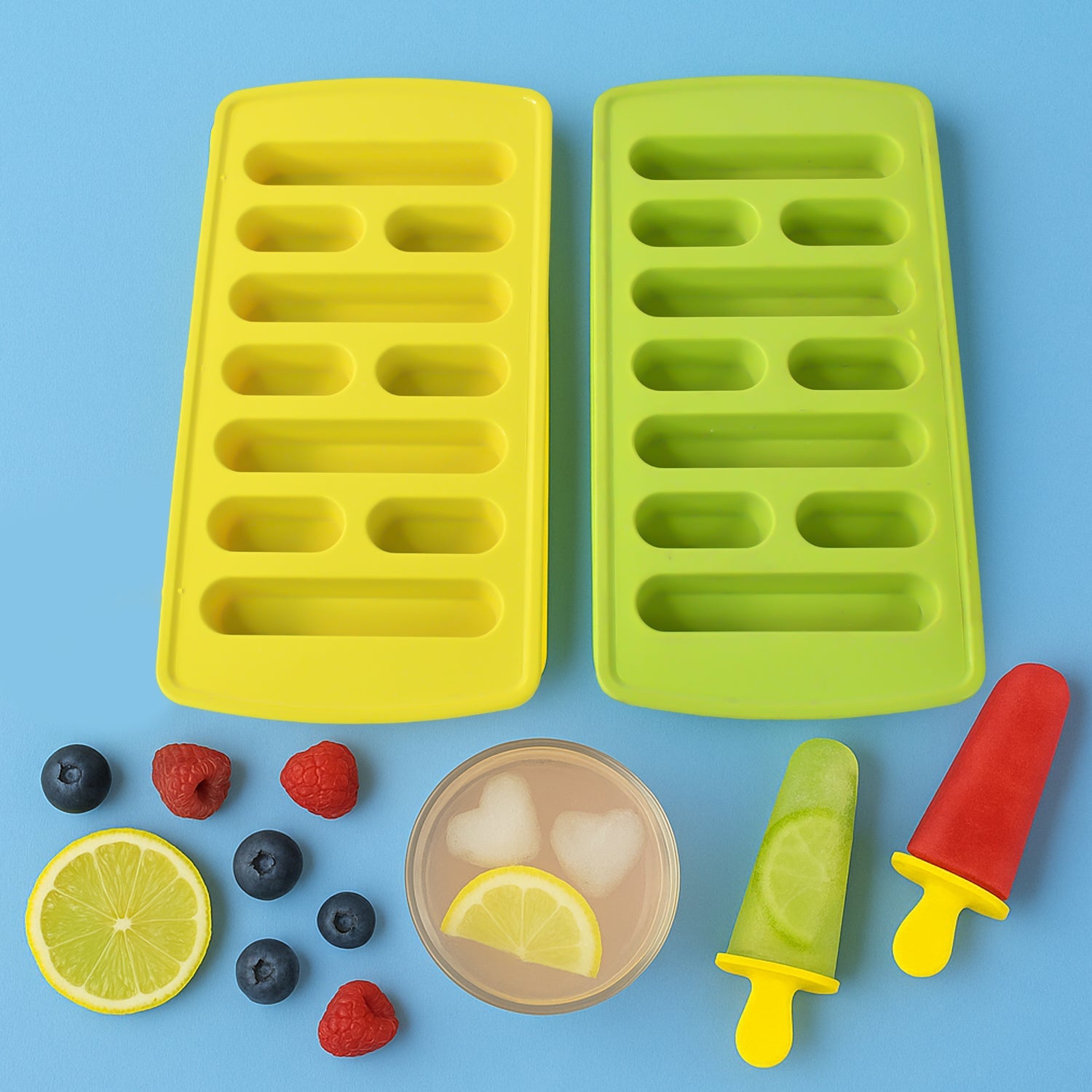 No Spill Ice Tray Set No Spill Ice Tray Set